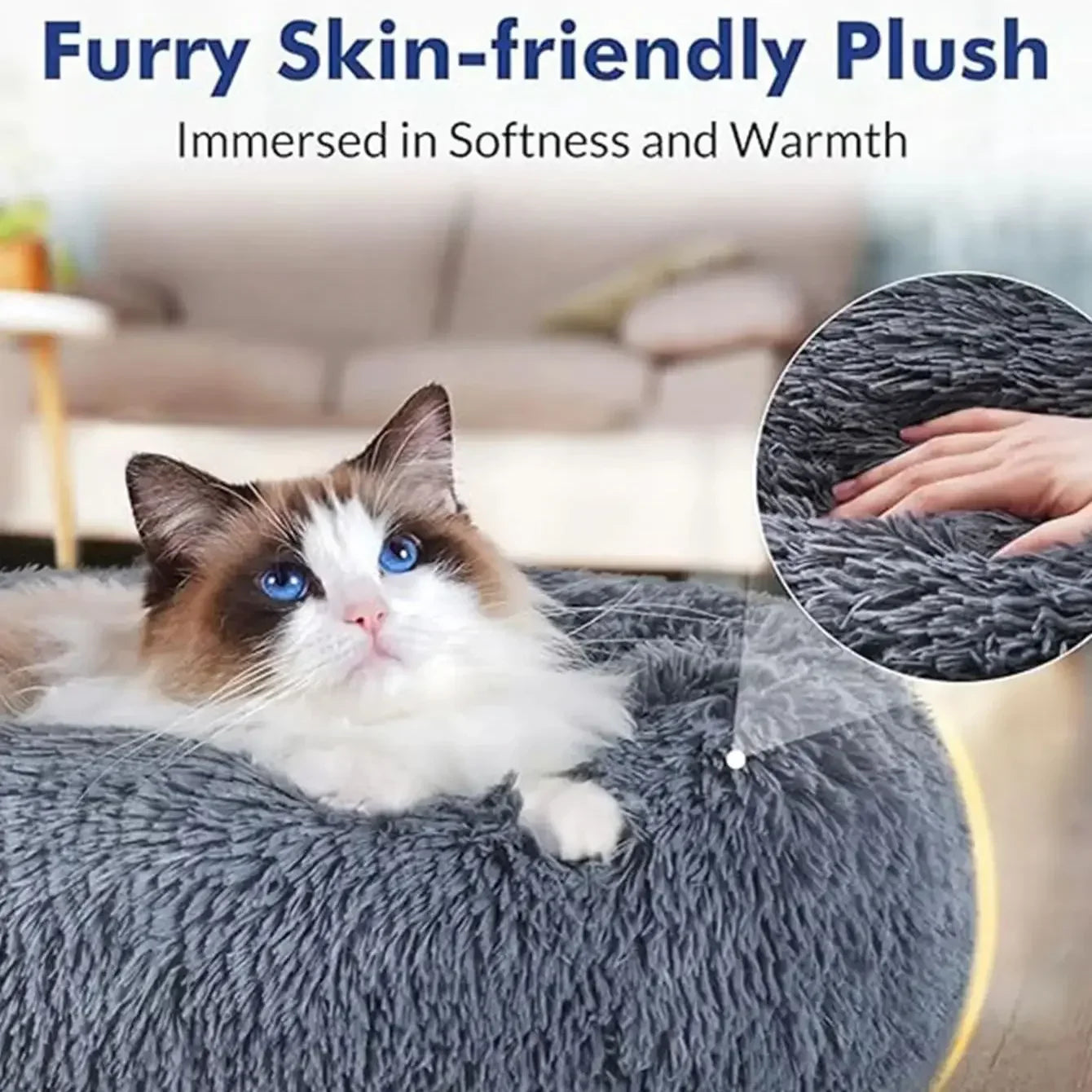 Plush Calming Pet Bed