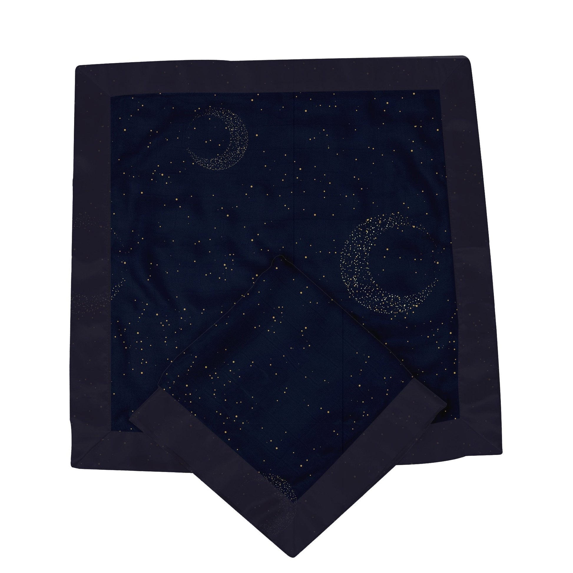 Midnight Moon Bamboo Muslin Security Baby Blankie-1
