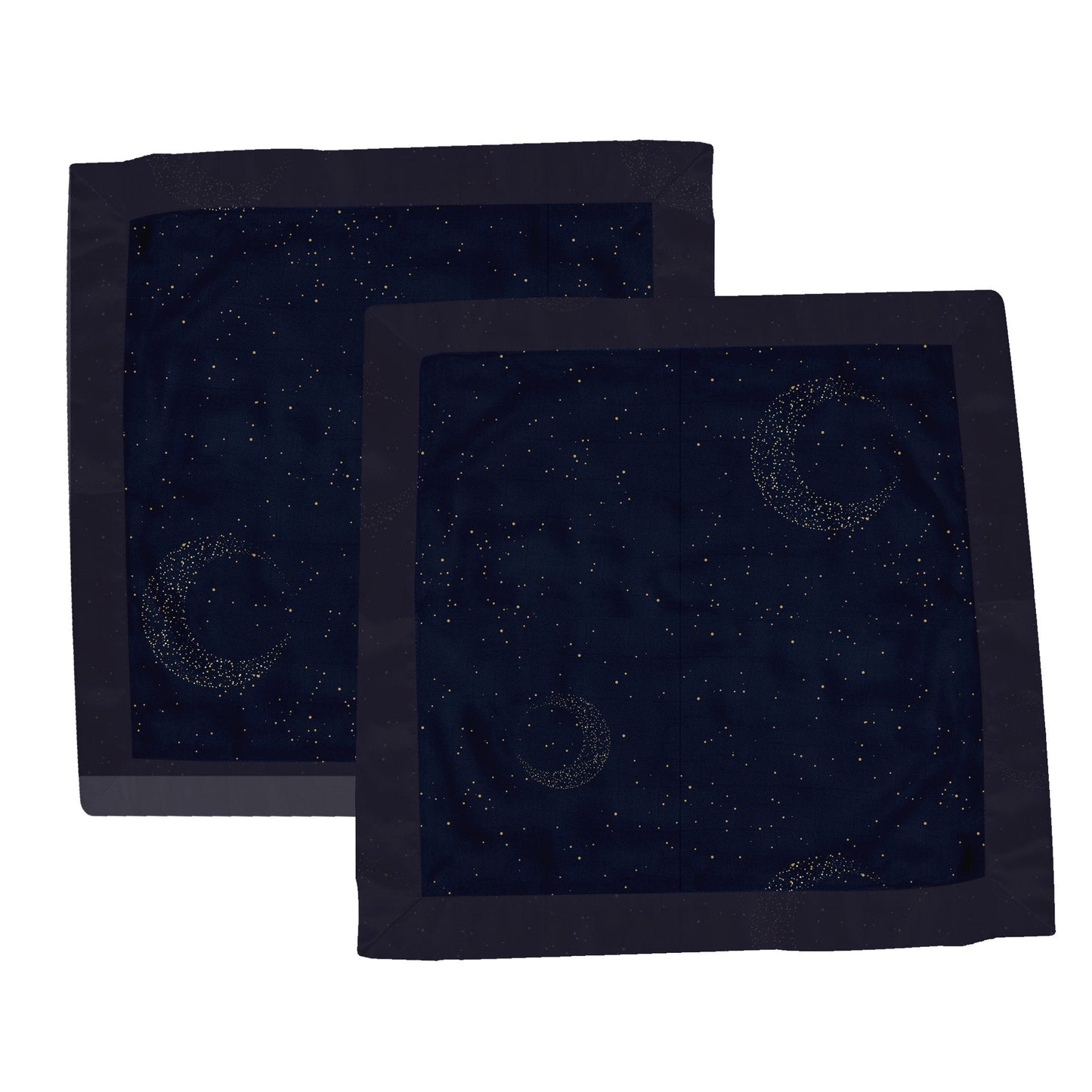 Midnight Moon Bamboo Muslin Security Baby Blankie-2