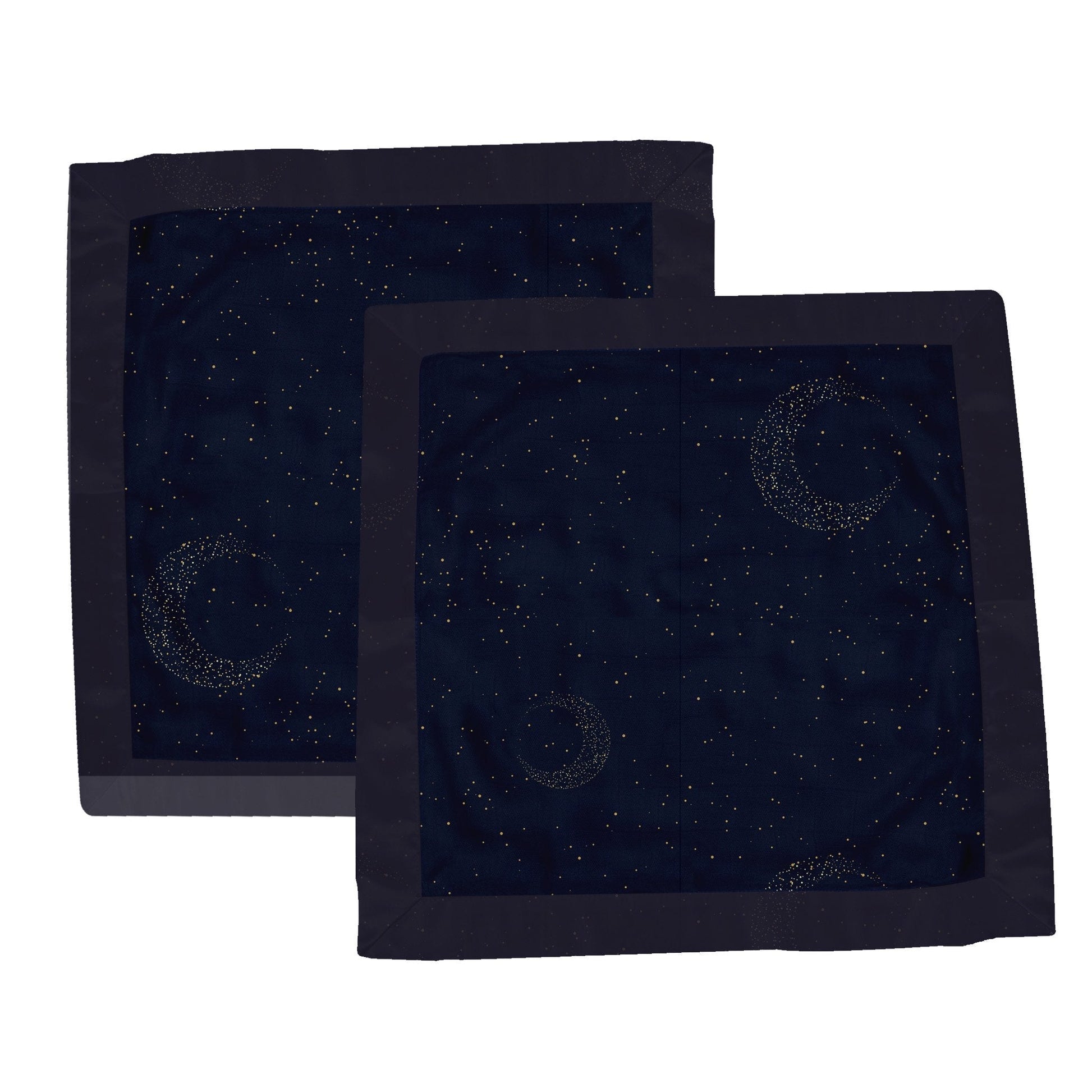 Midnight Moon Bamboo Muslin Security Baby Blankie-2