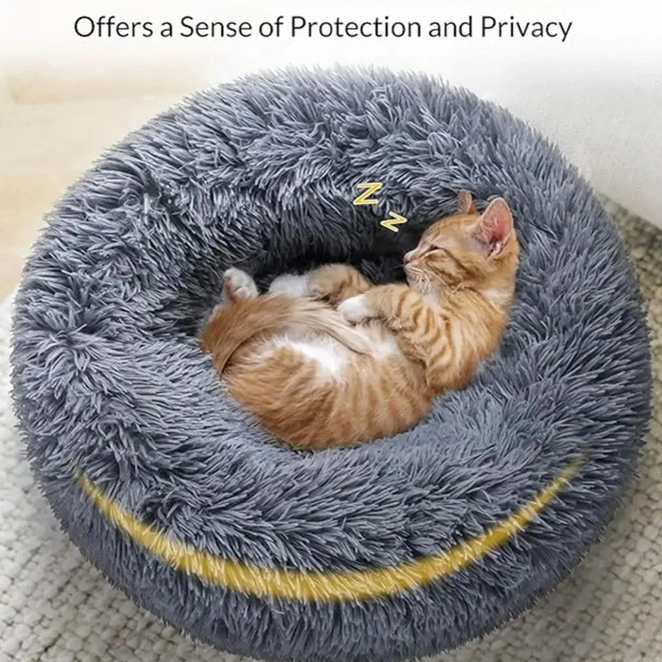 Plush Calming Pet Bed